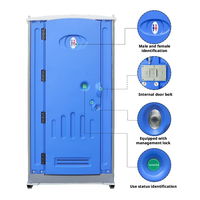 Toilettes portables en HDPE durables, entièrement personnalisables, préfabriquées, avec système de ventilation haute efficacité