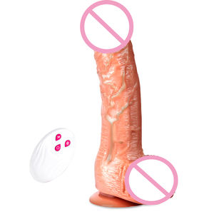 Penjualan Panas Dildo Realistis Bergetar dengan Kontrol Jarak Jauh, Pemanas, Teleskopik, dan Ayunan, <span class=keywords><strong>Vibrator</strong></span> Mainan Seks untuk Wanita - Product Image 5
