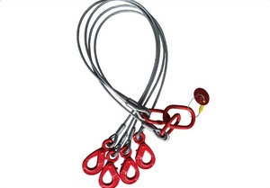 4本脚スチールワイヤーロープ吊り上げスリング - 重荷重リギング用多脚スチールケーブルスリング - Product Image 2