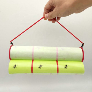 Piège à mouches géant en papier collant, non toxique, pour la lutte contre les insectes et les parasites, à suspendre à l'intérieur - Product Image 1