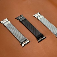 Bracelet magnétique en métal tactique de type Milanese Loop pour Apple Watch Ultra/2/3 Series 11/10/9/8/7/6/5/4 SE