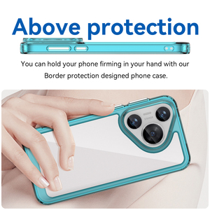 Antichoc hybride dur acrylique dur PC dos souple cadre en TPU couverture arrière avec intérieur 4 coins pour <span class=keywords><strong>Huawei</strong></span> Pura <span class=keywords><strong>70</strong></span> - Product Image 4