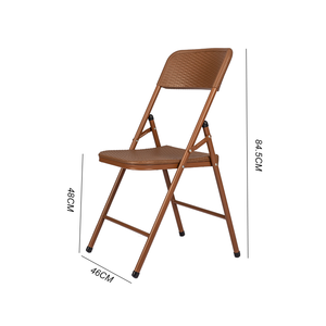 Silla <span class=keywords><strong>de</strong></span> ratán <span class=keywords><strong>de</strong></span> imitación para exteriores, mesa <span class=keywords><strong>de</strong></span> comedor y patio nórdico para exteriores, balcón y ocio - Product Image 3
