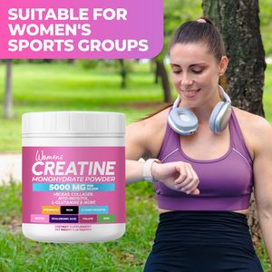 Creatina en Polvo para Mujeres con BCAA, Mioinositol, Colágeno, Biotina, Ácido Hialurónico, Folato, L-<span class=keywords><strong>Glutamina</strong></span>, Vitamina D3, Hierro, <span class=keywords><strong>Zinc</strong></span>, D-Chiro-Maca - Product Image 3