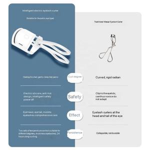 Recourbe-cils électrique chauffant rechargeable par USB mini portable de marque OEM <span class=keywords><strong>2023</strong></span> ABS+gel de silice certifié CE Outil de soins de santé - Product Image 2
