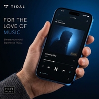 Compte Musique Premium Tidal, 1 an, HiFi Plus, 12 mois
