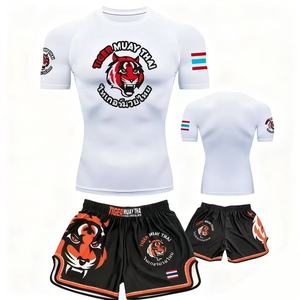 <span class=keywords><strong>เสื้อ</strong></span>รัดรูปสำหรับชก<span class=keywords><strong>มวย</strong></span> MMA สำหรับผู้ชายผู้หญิงและผู้ชาย<span class=keywords><strong>เสื้อ</strong></span>เล่นกีฬาศิลปะการต่อสู้แห้งไว - Product Image 3