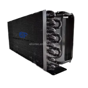 Fin Type Air Cooling Cooper Tube 4 Fans Condenser for Cold Storage