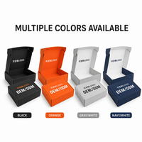 Boîte en carton ondulé écologique avec logo personnalisé, boîte d'emballage de luxe pliable pour l'expédition par courrier aérien, pour cadeau express