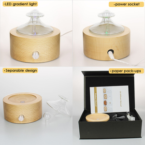 Sản phẩm sáng tạo Kính mát sương nebulizing khuếch tán dầu với cơ sở bằng gỗ - Product Image 5