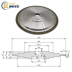 Muelas Abrasivas <span class=keywords><strong>de</strong></span> Diamante y CBN con Resina REZZ 14F1 para Afilar Hojas <span class=keywords><strong>de</strong></span> Sierra Circulares HSS y Sierras <span class=keywords><strong>de</strong></span> Carburo para Máquina Schmidt Tempo - Product Image 2