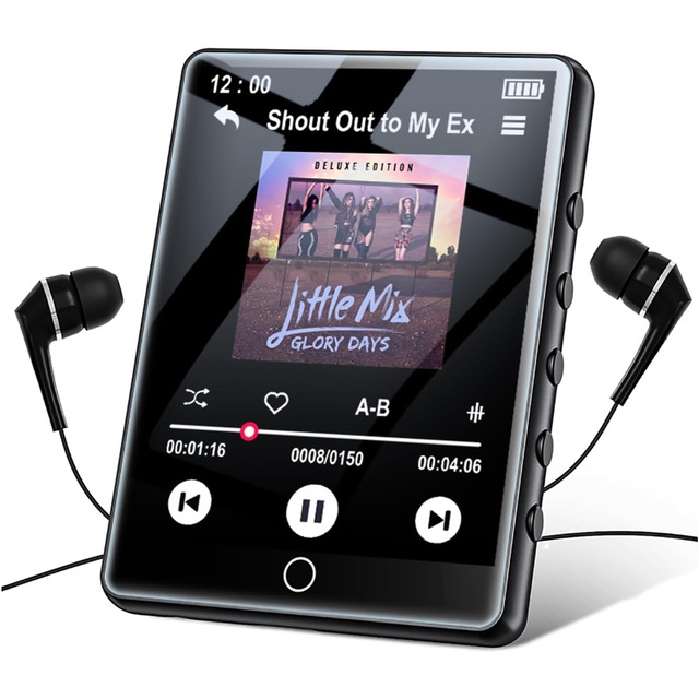 2.8'' Full Touch Screen for Bluetooth Digital Music Player MP3 Player for Students Fitness Enthusiasts and Daily Running Use