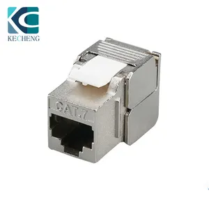 kecheng Hot sale rj45 cat7 keystone jack utp cat7 cat6a rj45