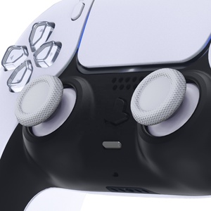 EXtremeRate - Grips de Repuesto para Palancas de Mando en Blanco Sólido y Gris New Hope para Controles de PS5 y PS4 - Product Image 2