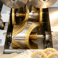 Machine automatique de fabrication d'empanadas, de raviolis et de samosas à prix abordable, machine à plier les samosas, machine à faire des pelmeni