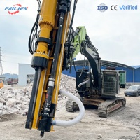 Machine combinée de forage et de fendage du béton, petite ponceuse de roche pour montage sur excavatrice