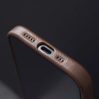 Funda de Teléfono de Cuero Artificial de Lujo con Carga Inalámbrica y Protector de Cámara para iPhone 17/16/15/14 Pro Max y Anillo Magnético