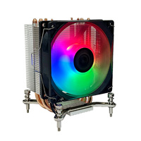 Radiateur à tube en cuivre OEM/ODM 90mm LGA115x/1200/1700/am4/am5 compatible avec PC refroidisseur de processeur ventilateur de caloduc en cuivre pour PC de jeu