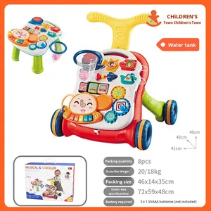 Trotteur multifonctionnel anti-basculement en forme d'animal en plastique pour bébés de 0 à 6 mois, aide à la marche unisexe, vente en gros - Product Image 6