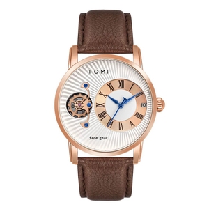 Set Regalo TOMI di Lusso, Orologio al Quarzo da Uomo Elegante e alla Moda con Calendario e Doppio Cinturino, Regalo Festivo T104 - Product Image 6