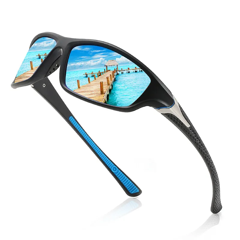 New Polarized Sunglasses Sports Men Trendy Personality Riding Bike Cycling Glasses Mens Night vision Sunglasses