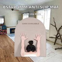 Tapis de yoga et de Pilates BSTAR 4 mm haut de gamme, antidérapant, en forme d'arche ovale, en caoutchouc naturel PU, 180*183 cm, écologique, imperméable