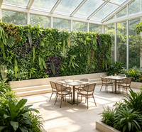 Mur végétal artificiel en plastique, design arbre vert, pour décoration murale suspendue du Nouvel An chinois, de la remise des diplômes et de Thanksgiving, pour la maison