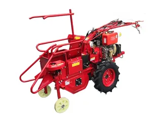 3 in 1 Hand Push 1 Row Corn Reaper Mini Maize Combine Corn Harvester Machine for Sale