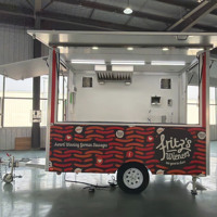 Friteuse en acier inoxydable 304 AUSTAR 2026 certifiée CE pour la vente de café, barbecue, crème glacée, burgers, pizzas, bière et autres aliments en mobile food truck en Australie