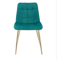 Chaises royales antiques en velours, jambes dorées, mobilier de cuisine, de restaurant, en vente