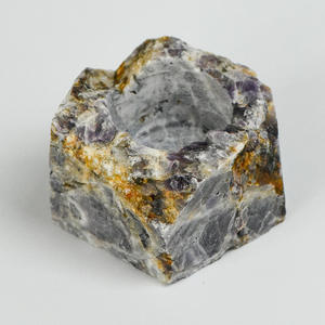 Cristalli naturali portacandele rosa quarzo ametista cristallo bianco decorazioni portacandele grezzi in pietra grezza - Product Image 6