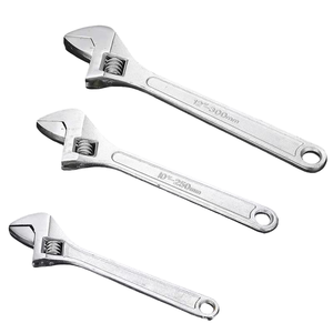 8inch Adjustable Wrench Various Specifications 6inch-24inch 45# Carbon Steel Chrome Plated Industrial Adjustable <strong>Spanner</strong> - Product Image 3