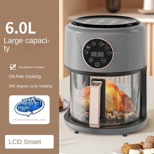 Four à Friture à Air Chaud Électrique Moderne 1501-2000W à Contrôle Numérique, 5L, Revêtement Antiadhésif en PTFE, Température Supérieur à l'Ébullition, à Circulation d'Air, pour Usage Domestique - Product Image 5