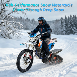 Motocicleta de Nieve de Dos Ruedas con Orugas, Estilo Trineo - Product Image 4