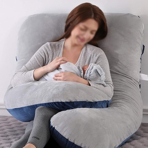 Almohada ergonómica de maternidad en forma de U-Funda lavable hipoalergénica Ideal para uso de invitados de hotel/motel - Product Image 4