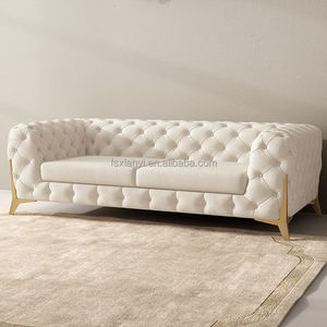 Canapés de salon luxueux 1-3 places <span class=keywords><strong>tissu</strong></span> à cadre en acier inoxydable <span class=keywords><strong>nid</strong></span> <span class=keywords><strong>d</strong></span>'<span class=keywords><strong>abeille</strong></span> et matériaux de velours pour la maison ou l'hôtel - Product Image 4