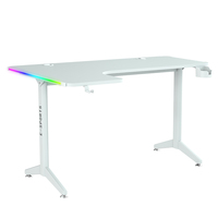 Beisijie vente en gros nouveau Design en forme de L avec RGB LightWhite couleur coin bureau E-Sports Style gauche bureaux de jeu Table de jeu