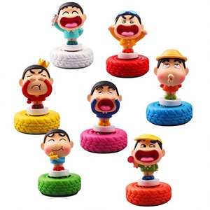Figurine personnalisée en résine sur le thème des animaux, boîte mystère, expression amusante, mini-anime, base rotative à 360°, décoration d'intérieur - Product Image 1
