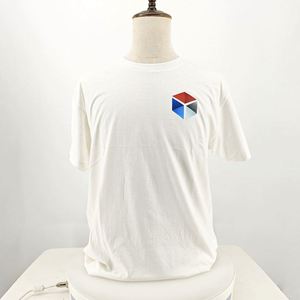 White Custom Printing Customer's Slogan Heavyweight Organic Cotton <b>T</b>-Shirt for Men Personalizzate <b>T</b> Shirt Oversize Cotone 100% - Product Image 1