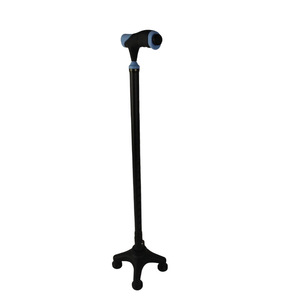 Canne de marche à quatre griffes en alliage d'aluminium, réglable, antidérapante, pour personnes âgées, aide à la mobilité, randonnée, camping, équipement de fitness - Product Image 1