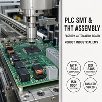 Contrôleur PLC professionnel, assemblage de cartes PCBA, automatisation d'usine, carte mère, assemblage SMT THT, service EMS OEM