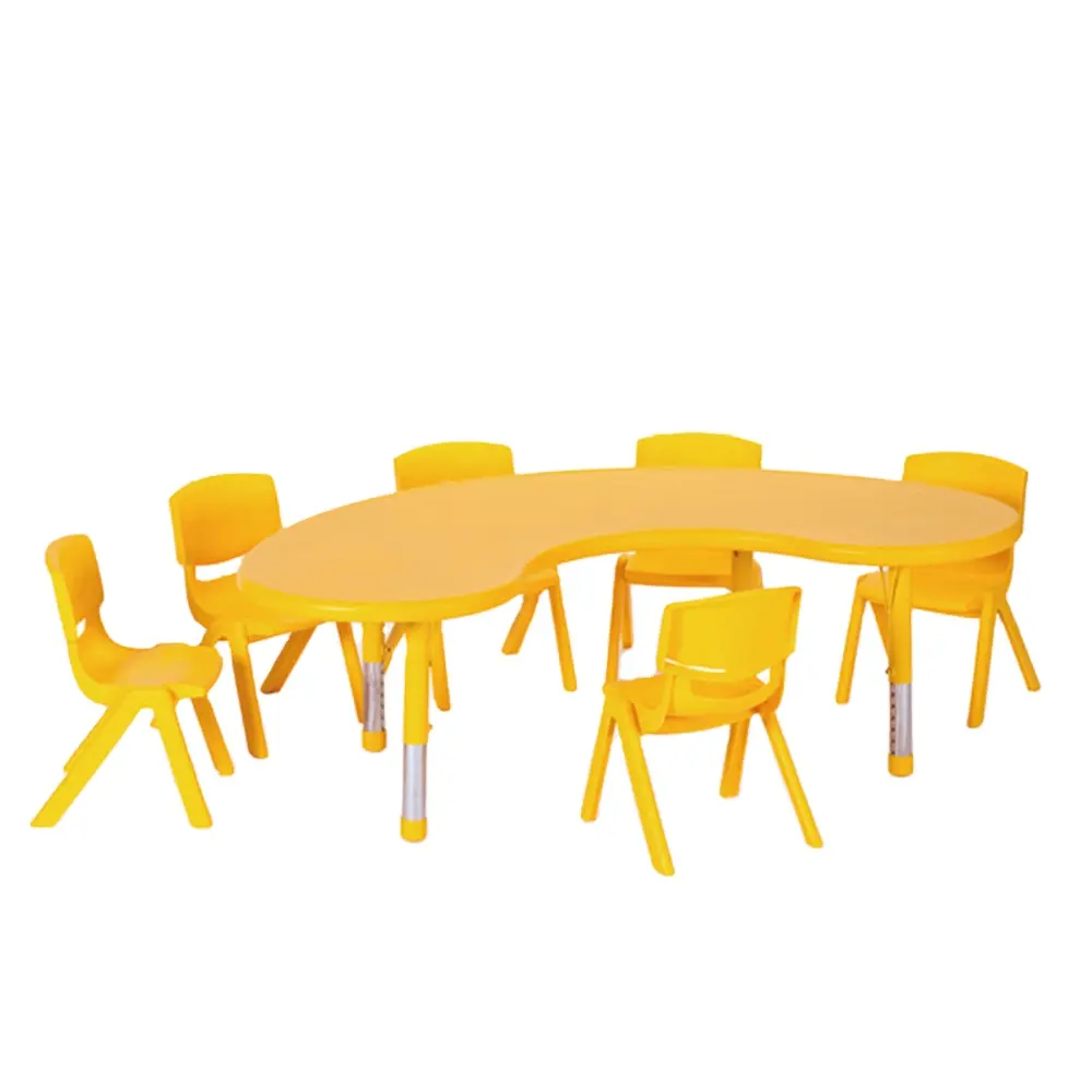 Mesa e cadeira Cadeiras e Mesas Nursery Furniture Usado Mobiliário Escolar para Venda Por Atacado Barato Plastic Film Durable