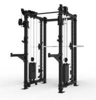 HALA-LM3-FR6F Rack de musculation multifonctionnel avec système de croisement de câbles double, pour usage commercial et domestique, rack à squats