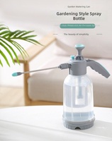 Pulvérisateur à pression manuel de 2 L pour jardin, bouteille de pulvérisation en HDPE avec buse réglable pour l'arrosage des plantes, le lavage de voitures et le nettoyage