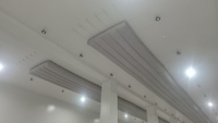 Conduit textile micro-perforé anti-condensation pour une dispersion uniforme de l'air, conduit en tissu rectangulaire pour la ventilation des entrepôts frigorifiques