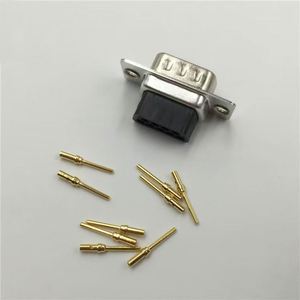 ขั้วต่อ D-SUB 3W3 แบบตัวเมีย มุมฉาก ขั้วต่อ 3W3 แบบตัวเมีย ชนิด R/A DIP สำหรับ PCB - Product Image 1