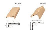 Moulures de portes et fenêtres en WPC fabriquées en Chine |   Moulures de Porte Imperméables pour l'Ingénierie Résidentielle, Plus de 140 Couleurs, MOQ 20, CE ISO9001