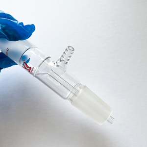 Labor glas Boro silikat glas Gerader Vakuum filtration adapter mit Schlauch anschluss - Product Image 6