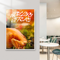 Harga pabrik bingkai foto gambar terpasang di dinding tempat tanda iklan A4 Poster tampilan bingkai Plexiglass
