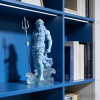 Statue en résine de Neptune et de Poséidon, taille personnalisable, pour bureau, maison, décoration intérieure et extérieure, grand format, jardin, forme carrée